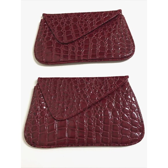 4 Bare Escentuals Minerals Cosmetic Makeup Bag CLUTCH Red NEW - Picture 3 of 8